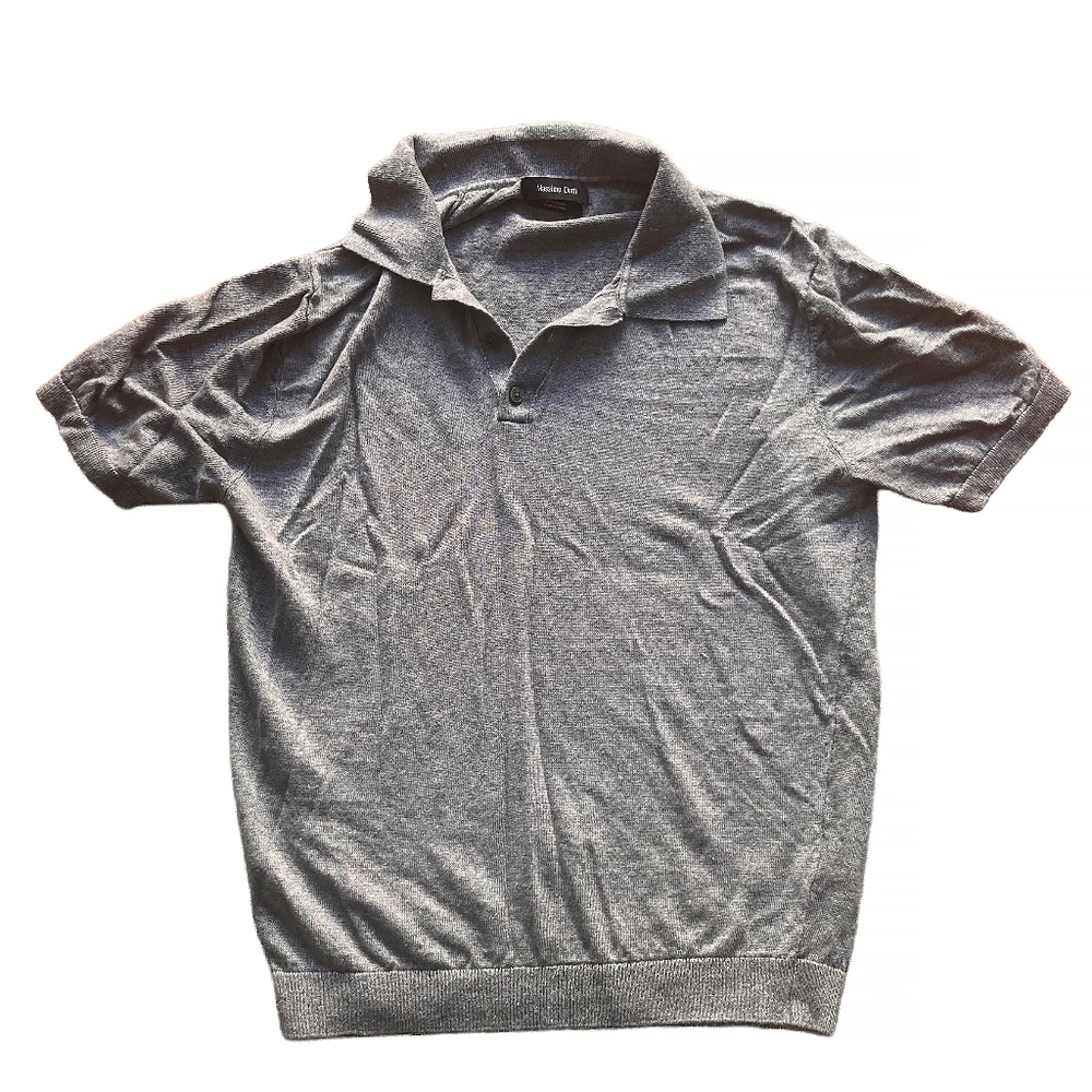 Massimo Dutti | Men’s Medium | 2-Pack (Gray + Black) Polos